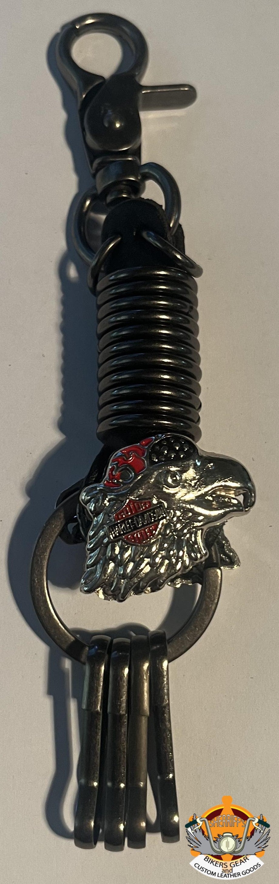 Harley Davidson Keyring with Eagle Head