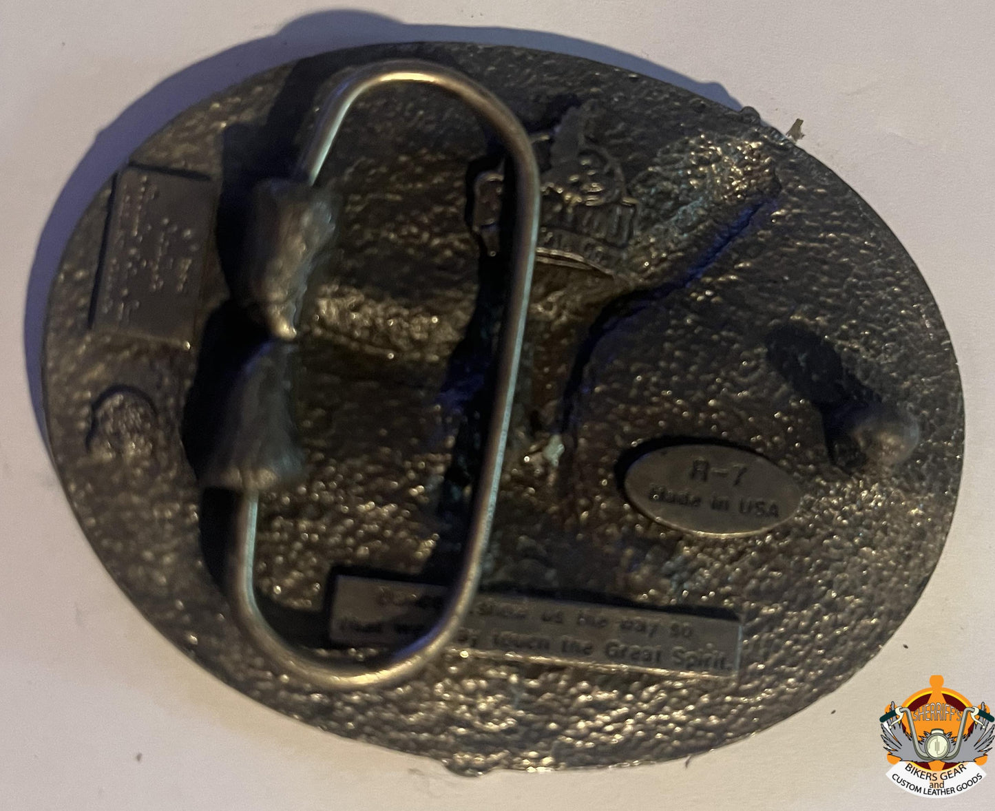 Indian on cross Belt Buckle