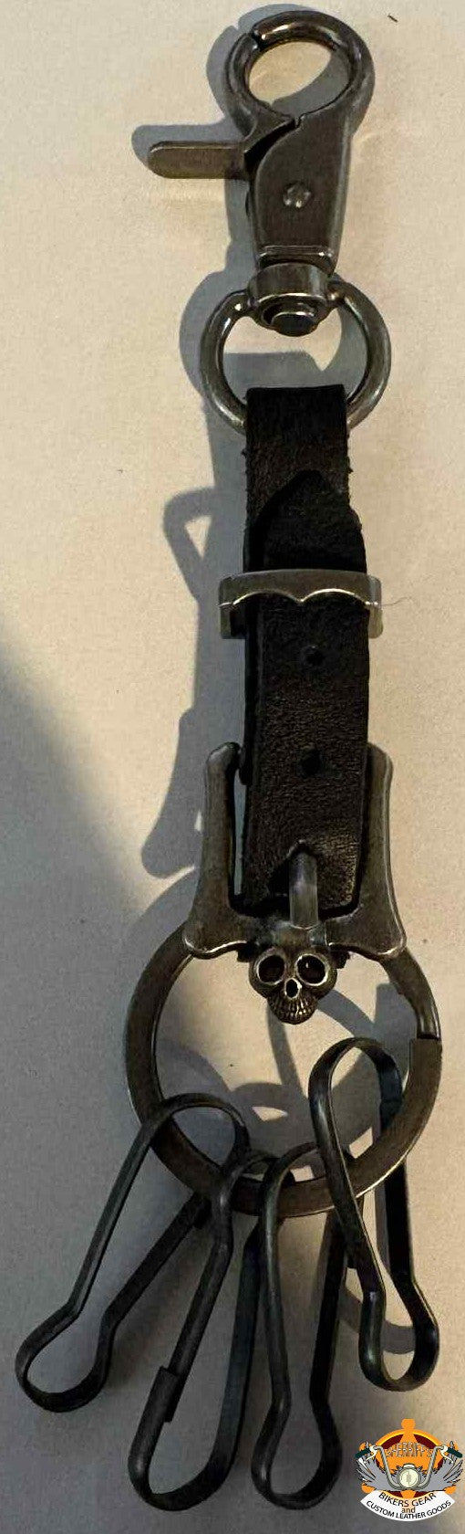 Skull buckle keyring