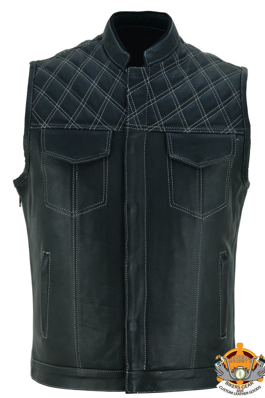 Sons of Anarchy Cross Hatch Motorcycle Leather Vest