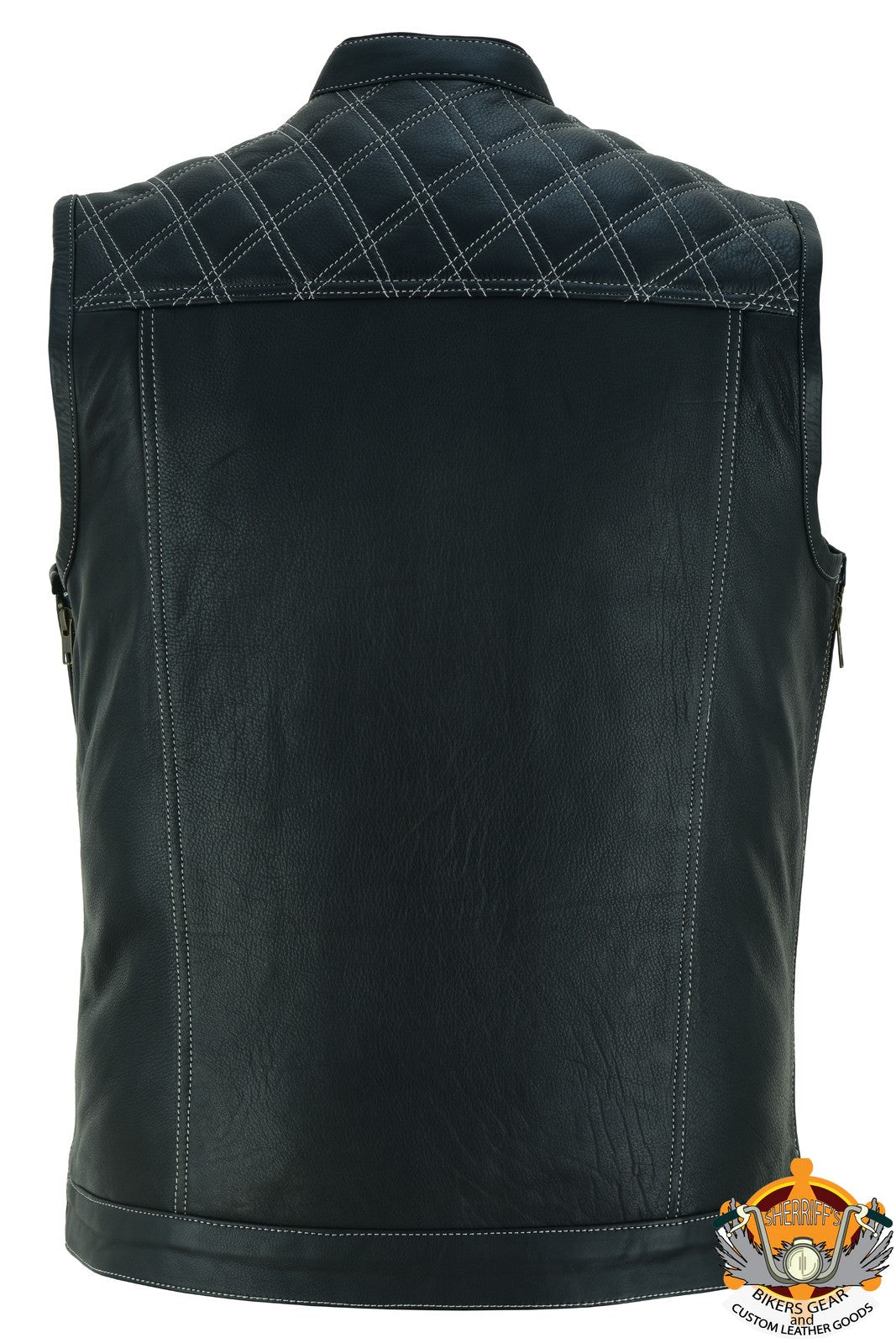 Sons of Anarchy Cross Hatch Motorcycle Leather Vest