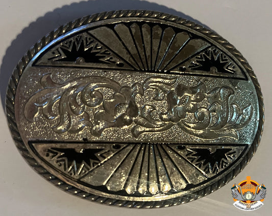Nickle Floral Belt Buckle