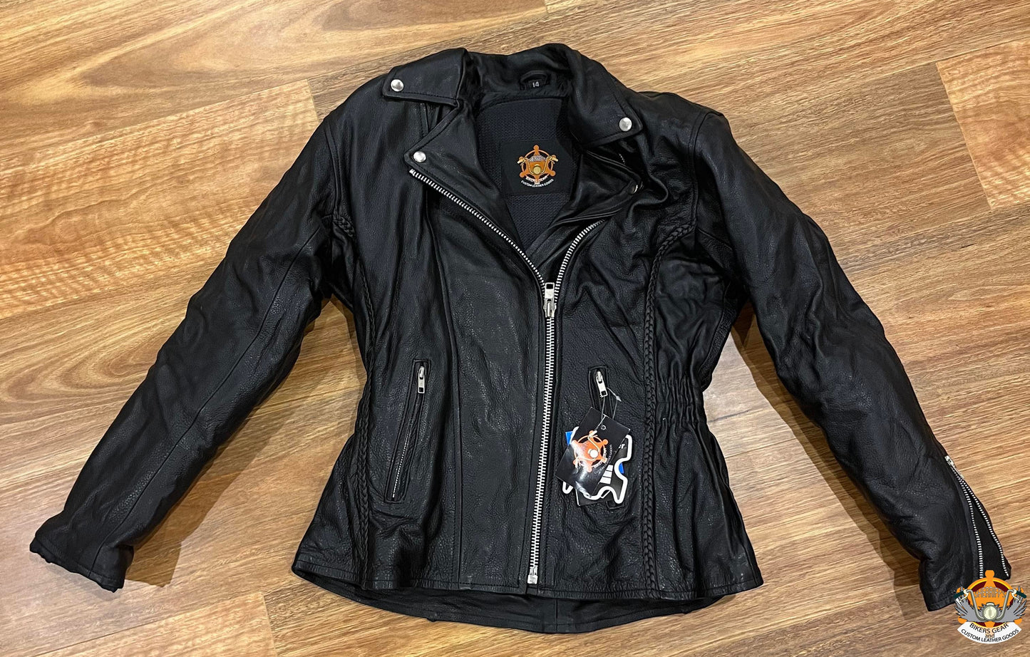 Brando Style Leather Jacket - Womens