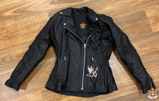 Brando Style Leather Jacket - Womens