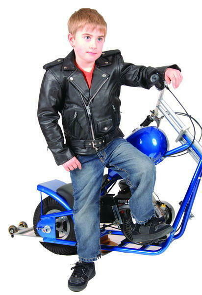 Brando Style Leather Jacket - Kid's Unisex