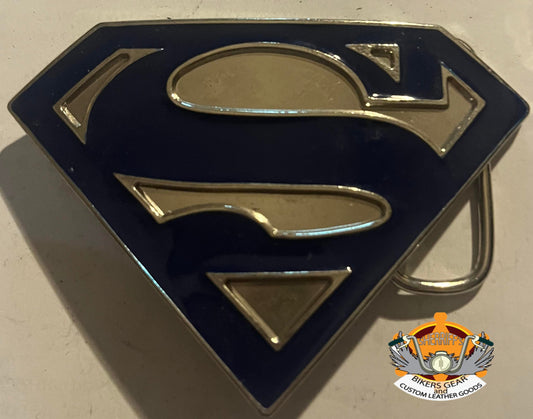 Blue Superman Belt Buckle