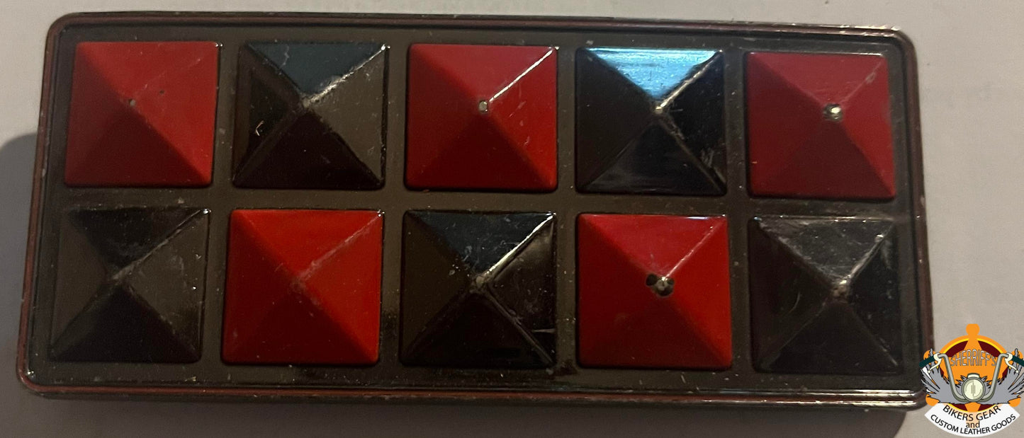 Black and Red Belt Buckle