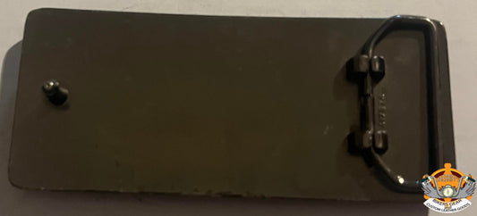 Black and Red Belt Buckle