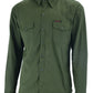 Flannel Shirt with Kevlar Lining - Army Green