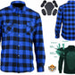 Flannel Shirt with Kevlar Lining - Blue and Black