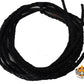 Leather Braided Cord Set of 2 Black