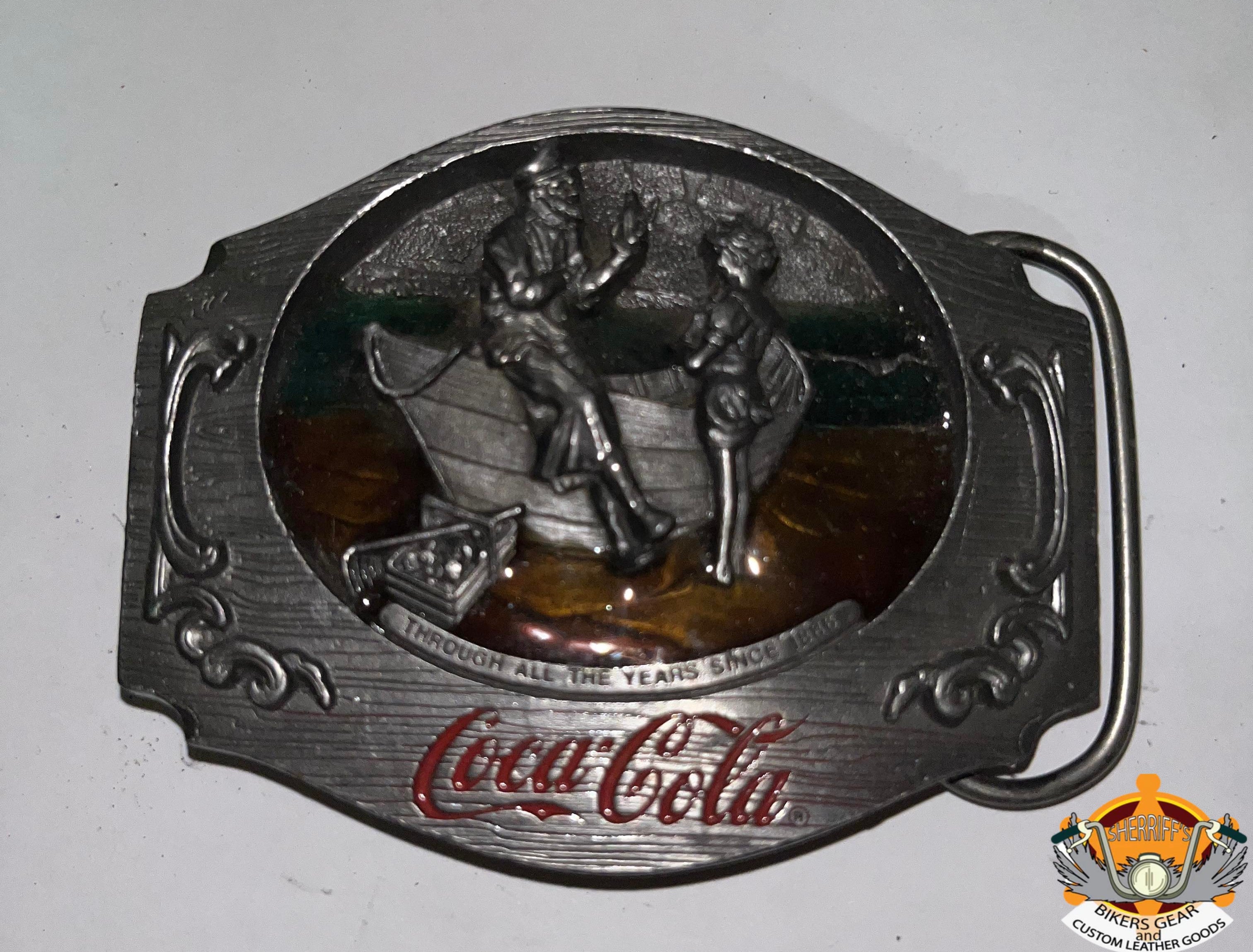 Coca cola belt top buckle