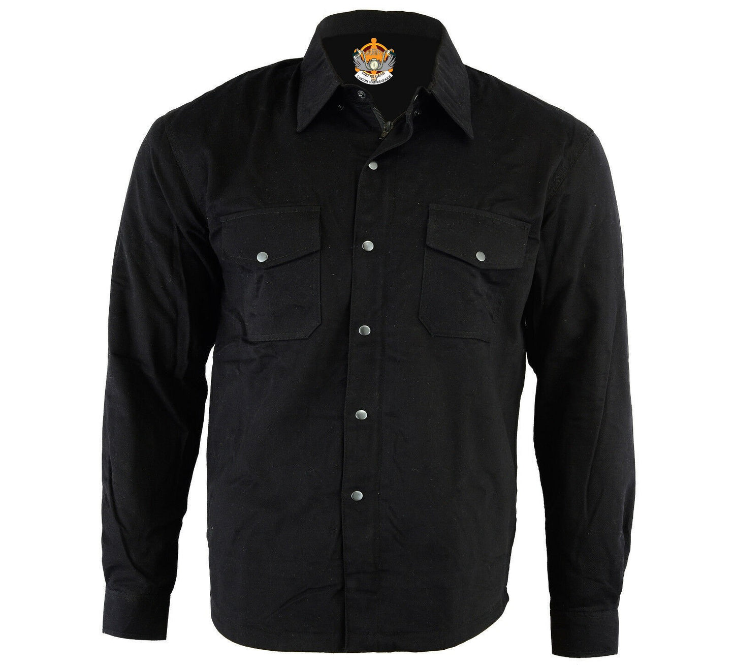 Flannel Shirt with Kevlar Lining - Black