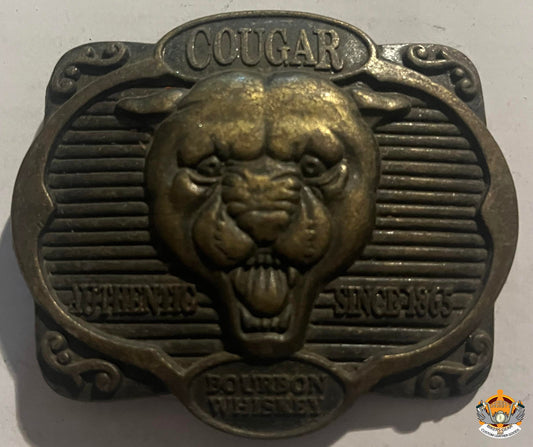 Cougar Whiskey Belt Buckle