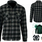 Flannel Shirt with Kevlar Lining - Black and Grey