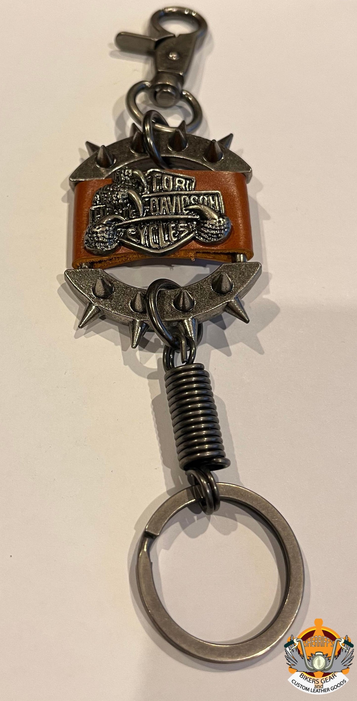 Harley Davidson Keyring with Claw & Studs