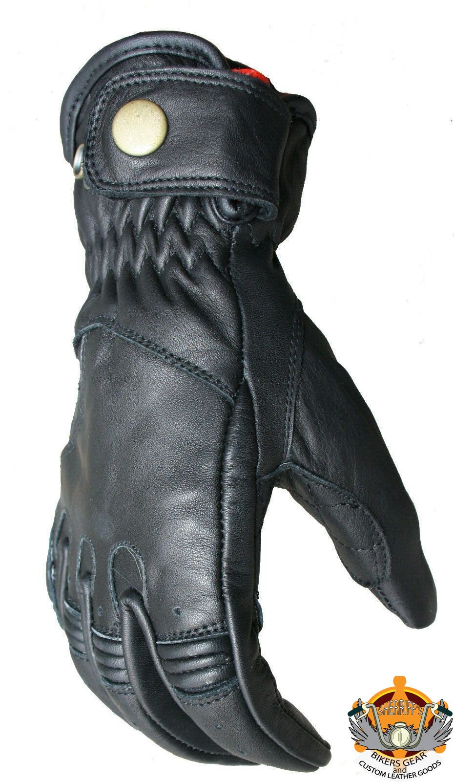 Soft Leather Button Gloves - Ladies