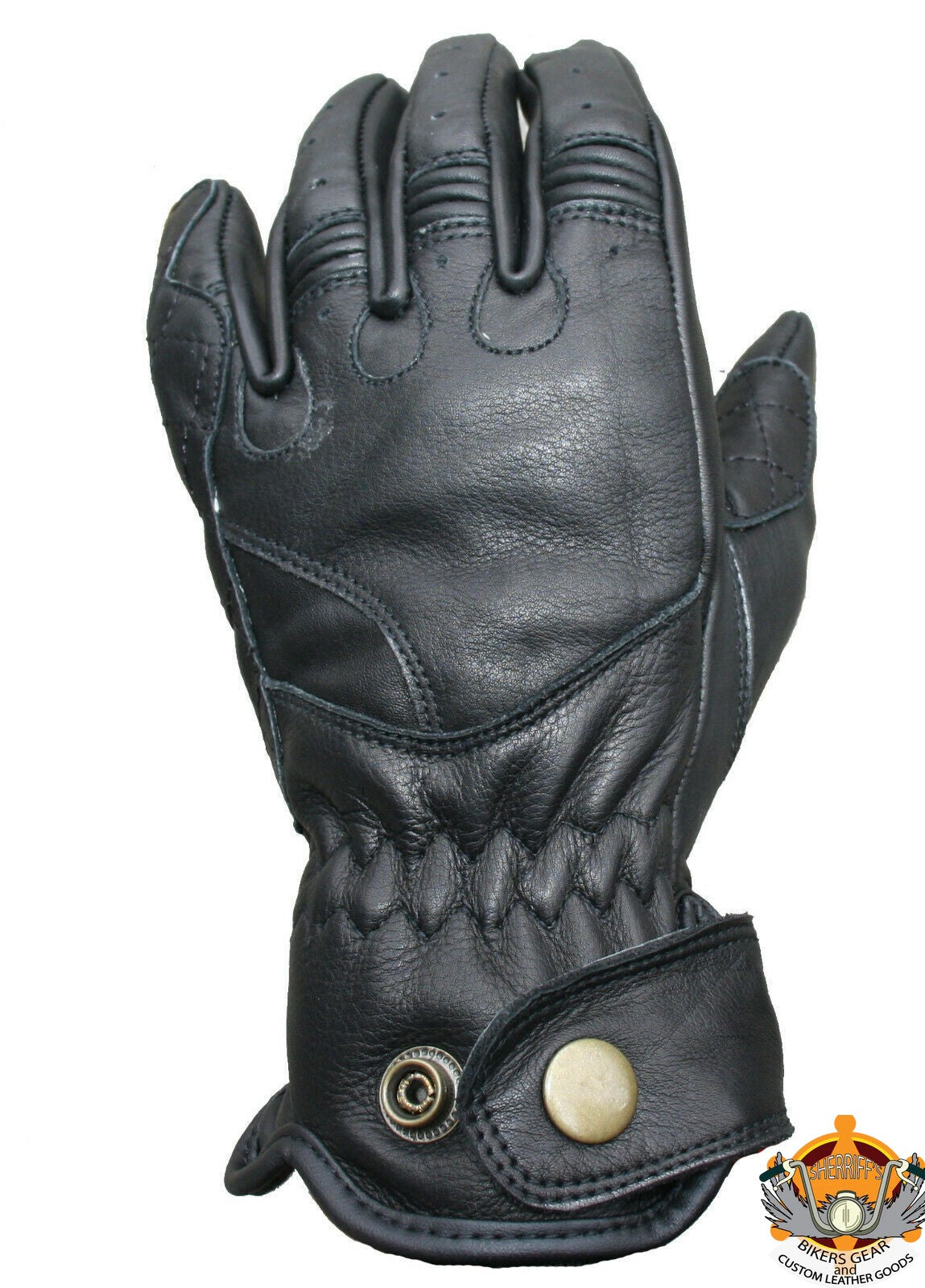 Soft Leather Button Gloves - Ladies