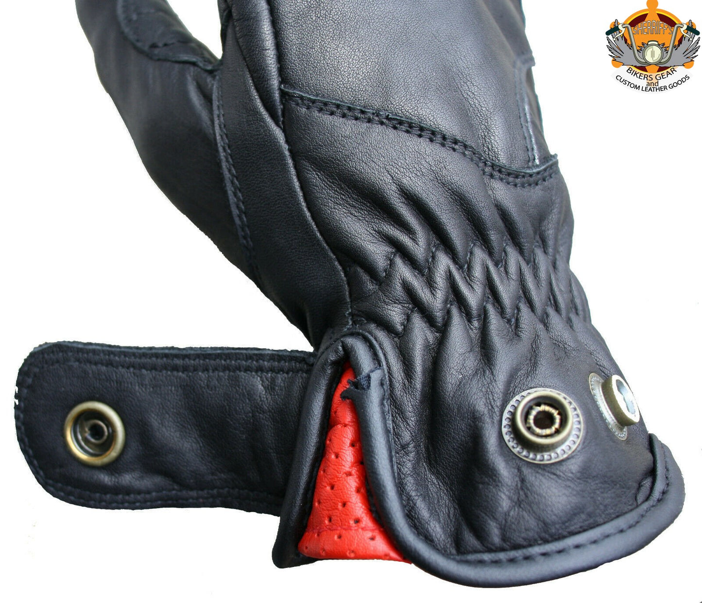 Soft Leather Button Gloves - Ladies