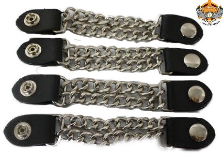 Chrome Chain Stud Vest Extenders