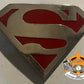 Red Superman Belt Buckle